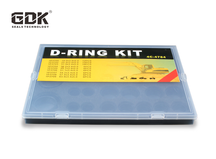 Excavator Spare Parts NBR Material D-Ring Kit 4c-4784 for Caterpillar