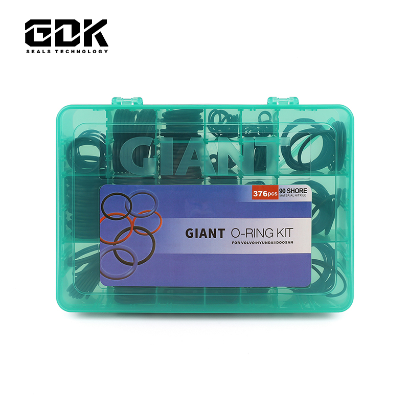 Hot Metric Standard 30 Sizes 376pcs O Ring Seal Kit for Excavator