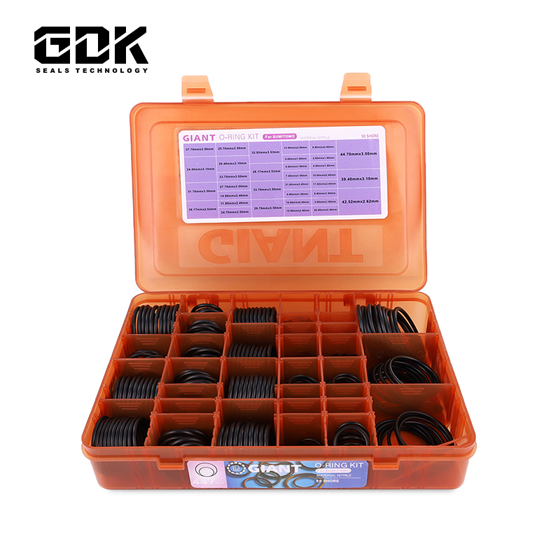 383 Pcs 90 Shore Giant O-Ring Kit Box For SUMITOMO Excavator