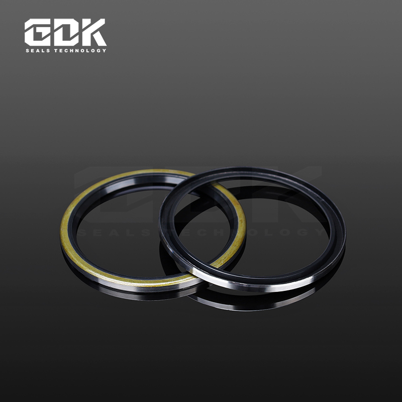 Black Metal Wheel Loader Wiper Seal