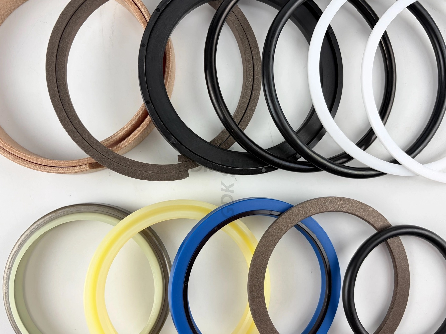 VO14589156 Bucket Cylinder Seal Kit for Volvo EC55B EC55C EC60C EC60E Excavator | Also Fits EW55 EW60 Wheel Excavator | Hydraulic Bucket Repair Overhaul Kit | NBR PU Piston Rod Wiper Oil Seal