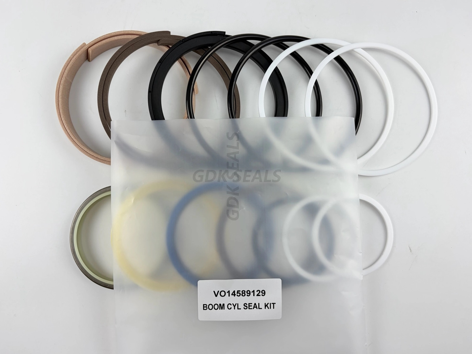 VO14589129 Boom Hydraulic Seal Kit for Volvo EC210B EC240B Excavator | NBR/PU Cylinder Piston Rod Repair Kit | Overhaul Kit