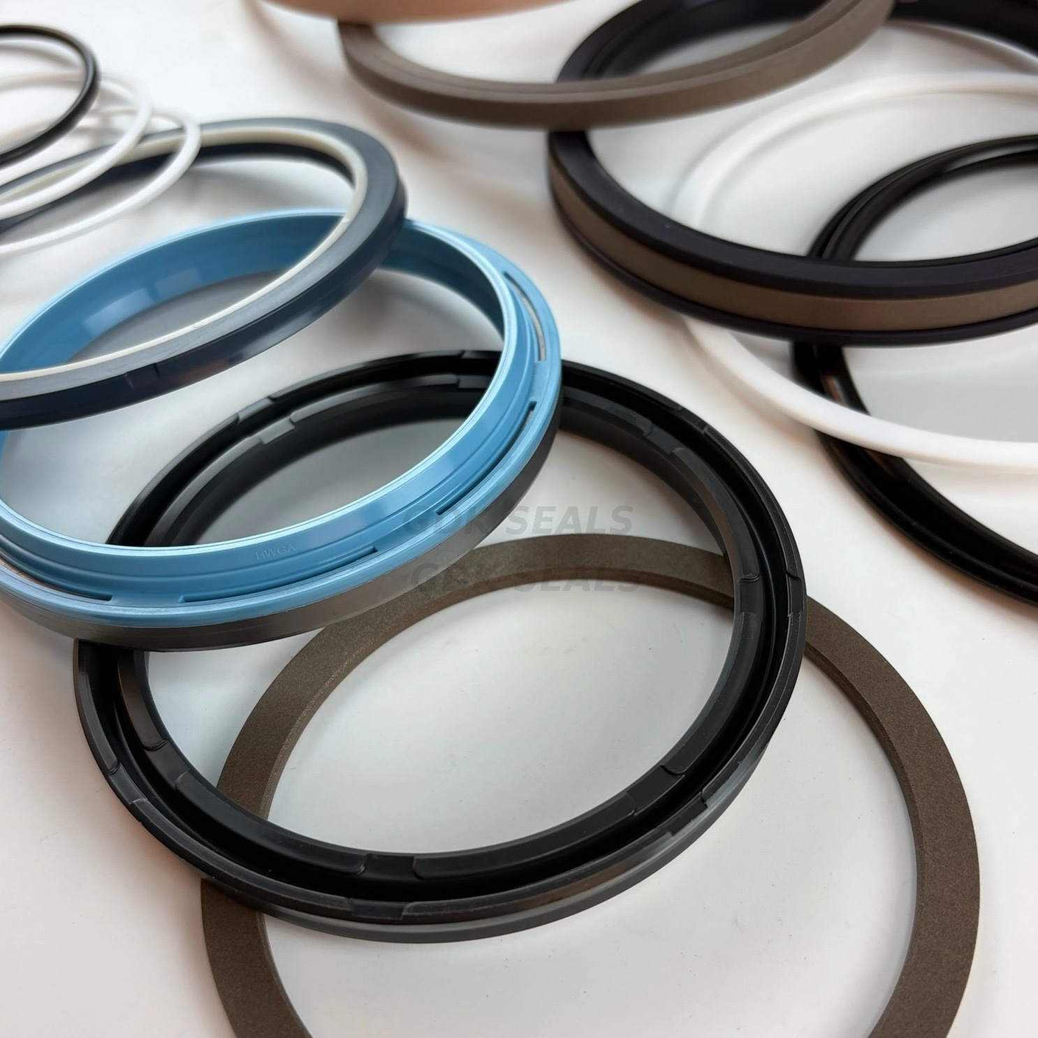 R 220LC Bucket MECHANICAL SEALS Cylinder Seal Kit Hyundai R220LC Excavator Hydraulic Bucket Ram Repair Seal Kit